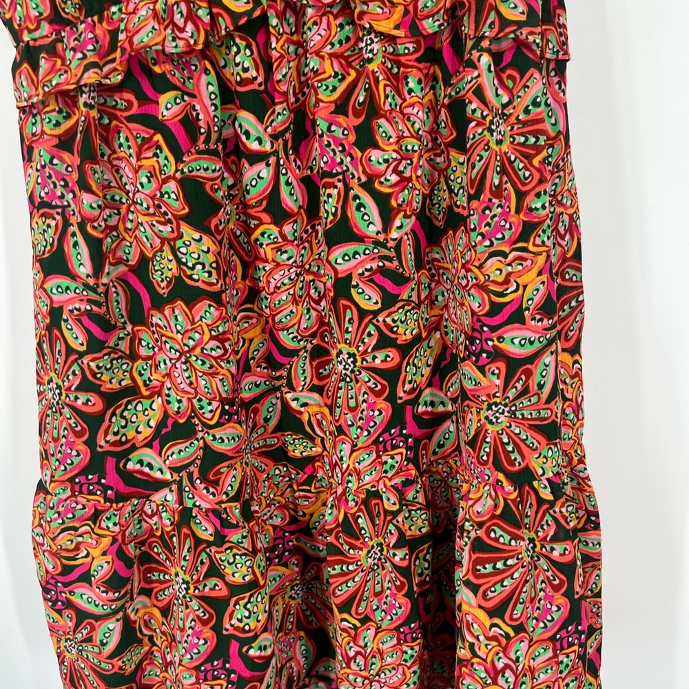 J. Crew Factory Ruffle V-Neck Mini Dress - Picture 4 of 7